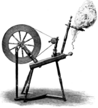 saxony style spinning wheel